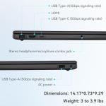 HP 255 G10 Business and Study Laptop 2025 Updated, 15.6" FHD, AMD Ryzen 7 7730U (64GB RAM | 2TB SSD), Numeric Keypad, Webcam, Windows 11 Pro, WiFi 6& Bluetooth with G255 5-in-1 Accessory Kit Box