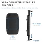 Universal VESA Mount Adapter for Tablets, 2-in-1 Laptops, & 15.6 inch Portabl...