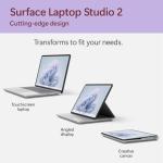 Microsoft Surface Laptop Studio 2 14.4" Tablet 2-in-1 Laptop 120 Hz Intel Core i7-13800H 32GB RAM 1TB SSD NVIDIA GeForce RTX 4050 Platinum