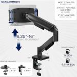 Height Adjustable Tablet Desk Mount for 2-in-1 Laptops & 15.6" Monitors, VESA 10