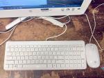 HP 20-c020 All-in-One 20" AMD E2 Processor Windows 10 with Mouse & Keyboard