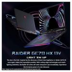 msi Raider 17 Gaming Laptop, Intel i9-13950HX, 64 GB DDR5 RAM, 2 TB PCIe SSD, 17" QHD+ (2560x1600), Nvidia G-Force RTX 4080, W11 Home