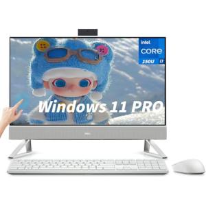 Dell Inspiron 7730 All-in-One Desktop Computer, 27" FHD Touch Screen, Intel Core 7-150U(Up to 5.4 GHz), GeForce MX570A, WiFi 6E, Wireless KB & Mouse, Windows 11 Pro, Accessories(64 GB RAM, 2TB SSD)