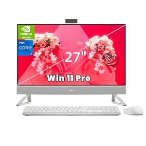 Dell Inspiron 7730 All in One Desktop PC, 27 Inch FHD Touchscreen, 10-Core Intel 7 150U, NVIDIA GeForce MX570A, 32GB RAM, 2TB SSD, Wi-Fi 6E, Bluetooth 5.3, Windows 11 Pro