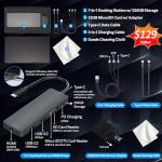 Dell Inspiron 14 2-in-1 Laptop, 14" WUXGA Touch Display, Intel 7 150U, 64GB DDR5, 2.28TB Storage(2TB SSD+288GB Docking Station Set), Backlit Keyboard, Fingerprint Reader, Wi-Fi 6E, Win 11 Pro, Blue