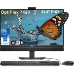 Dell OptiPlex 7420 7000 24 Business All-in-One Desktop Computer, 32GB DDR5 RAM, 1TB PCIe SSD, 14th Gen Intel 14-Core i5-14500T (Beat i7-13700T), 23.8" FHD, WiFi 6, USB-C, DisplayPort, Windows 11 Pro