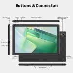 SGIN Tablet 10.1 inch Android 12 with 4GB RAM 64GB ROM Bluetooth Dual Camera