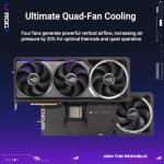 ASUS ROG Astral GeForce RTX 5090 OC Edition Quad Fan Graphics Card, 32GB GDDR7, 3352 AI Tops, 512-bit, DLSS 4, AI Content Creation, Local LLM Inference, DP 2.1b x3, HDMI 2.1b x2, with GPU Holder