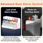 MZK A3+ XP600 Gen2 F1080 Upgraded DTF Printer,Auto Cleaning Maintenance+Ink Anti-Clog Filter,2X-Speed Compared to L1800,5" Rotatable Touch Screen,Dual Ink Level Alert,Film Cutter,Gift Ink 2 Years