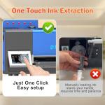 MZK A3+ XP600 Gen2 F1080 Upgraded DTF Printer,Auto Cleaning Maintenance+Ink Anti-Clog Filter,2X-Speed Compared to L1800,5" Rotatable Touch Screen,Dual Ink Level Alert,Film Cutter,Gift Ink 2 Years