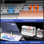 MZK A3 Plus DTF Printer F1080 Printhead Durable and Anti-Blocking(XP600 Gen2),Automatic Timed Cleaning Mode+Ink Anti-Clog Filter,2X-Speed Compared to L1800,Dual Ink Level Alert,Gift Ink 2 Years