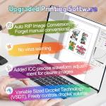 MZK A3 Plus DTF Printer F1080 Printhead Durable and Anti-Blocking(XP600 Gen2),Automatic Timed Cleaning Mode+Ink Anti-Clog Filter,2X-Speed Compared to L1800,Dual Ink Level Alert,Gift Ink 2 Years