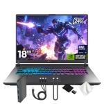 ASUS ROG Strix G18 18" WQXGA 240Hz Gaming Laptop, GeForce RTX 5070 8GB, Intel Ultra 9 275HX, 64GB DDR5, 3TB Storage (2TB SSD & 1TB Docking Station Set), Backlit Keyboard, IR Camera, Win 11 Pro, Gray