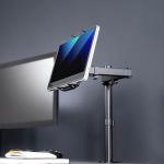  Universal Tablet Desk Mount, Single Arm Adapter for 2-in-1 Laptops, Holds up 