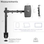 VIVO Single Laptop Desk Mount for Tablets, 2-in-1 Laptops, & Portable Monitors