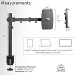  Universal Tablet Desk Mount, Single Arm Adapter for 2-in-1 Laptops, Holds up 