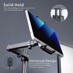  Universal Tablet Desk Mount, Single Arm Adapter for 2-in-1 Laptops, Holds up 