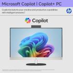 HP 27 Inch All in One Touchscreen Desktop Computer | AMD Ryzen AI 7 350 (Up to 5 GHz) | 64 GB DDR5, 4 TB SSD | FHD IPS Display | Copilot+ PC | Wi-Fi 6 | Windows 11 Pro | Wireless Keyboard and Mouse