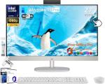 HP 27 All-in-One Desktop Computer, 27" FHD Touchscreen, Intel Ultra 7-155U(12-core), 64 GB DDR5, 2 TB SSD, Adjustable Angle, WiFi 6, Windows 11 Pro & Microsoft Office License, with Bonus Accessories