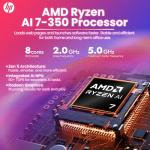 HP 27" All-in-One Touchscreen Desktop PC (2026), AMD Ryzen AI 7 350 (50 NPU Tops), Copilot+ PC, 64GB DDR5 RAM, 4TB SSD, FHD IPS Micro-Edge Display, Windows 11 Pro, Wi-Fi 6, Wireless KB & Mouse