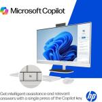 HP 27 inch FHD All in One Touchscreen Desktop Computer, AMD Ryzen AI 7 350 (8-Core), 64GB DDR5, 4TB SSD, Copilot AI, Wi-Fi 6, Bluetooth 5.4, Wireless Keyboard & Mouse, Windows 11 Pro, Accessories