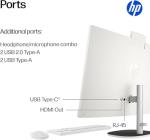 HP 27 inch FHD All in One Touchscreen Desktop Computer, AMD Ryzen AI 7 350 (8-Core), 64GB DDR5, 4TB SSD, Copilot AI, Wi-Fi 6, Bluetooth 5.4, Wireless Keyboard & Mouse, Windows 11 Pro, Accessories