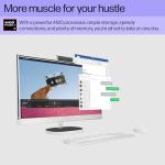 HP 27" All-in-One FHD Touchscreen Desktop Computer, AMD Ryzen AI 7 350(8-Core), 64 GB DDR5-5600 RAM, 4 TB SSD, AMD Radeon 860M GPU, Wi-Fi 6, BT 5.4, Windows 11 Pro, Copilot+ PC, Wireless KB and Mouse