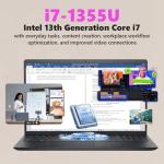 Dell 15.6'' FHD Touchscreen Laptop Computer - 13th Gen Intel 10-Core i7-1355U Processor, Numeric Keypad, HDMI, Wi-Fi 6,Win11 Pro, (32GB RAM, 1TB SSD)