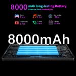 2026 HD 10.1in Tablet 16GB RAM 256GB ROM Android 15 Tablet Octa-Core 5MP+8MP PC