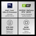 Lenovo Legion 7i Gaming Laptop 2026, Intel Core Ultra 9 275HX(up to 5.4 GHz), NVIDIA GeForce RTX 5070, 16" 2.5k 240Hz OLED, 64 GB DDR5, 4 TB SSD, Backlit KB, Wi-Fi 7, Windows 11 Pro, Accessories