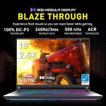 ASUS ROG Strix G18 18" WQXGA 240Hz Gaming Laptop, GeForce RTX 5070 8GB, Intel Ultra 9 275HX, 64GB DDR5, 3TB Storage (2TB SSD + 1TB Docking Station Set), Backlit Keyboard, IR Camera, Win 11, Gray