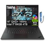 Lenovo ThinkPad P1 Mobile Workstation Laptop (16" 2K 165Hz, Intel 14-Core i7-13800H, 64GB DDR5, 4TB SSD, NVIDIA RTX A1000 6GB) 2 x Thunderbolt 4, Fingerprint, Backlit, IR Webcam, IST Hub, Win 11 Pro