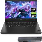 HP OMEN 17.3 RTX 5070 Gaming Laptop, 17.3" FHD 144Hz, AMD Ryzen AI 9 365, 64GB DDR5 RAM, 8TB (4+4TB) SSD, RGB Backlit KB, Low Blue Light, Bundle with Thunderobot 7 in-1 USB-C Hub, Windows 11 Pro