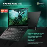 GPD Win MAX 2 2025 Handheld Gaming PC with AMD Ryzen 7 8840U, Radeon 780M GPU, 32GB RAM, 4TB SSD, OcuLink, 10.1" IPS Display, Gaming Controls, Keyboard and touchpad