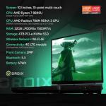 GPD Win MAX 2 2025 Handheld Gaming PC with AMD Ryzen 7 8840U, Radeon 780M GPU, 32GB RAM, 4TB SSD, OcuLink, 10.1" IPS Display, Gaming Controls, Keyboard and touchpad