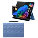 Microsoft Surface Pro 11 Bundle, 2-in-1 Tablet with Sapphire Flex Keyboard and Slim Pen, Copilot+ PC, 13" Touchscreen OLED, Snapdragon X Elite (12 Core), 16GB RAM, 2TB SSD, Win 11 Pro, Sapphire