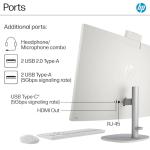 HP 27 Touch Screen All-in-One Desktop Computer PC Adjustable Angle, 64GB DDR5 RAM, 4TB SSD, Intel 12 Core Ultra 7 155U, FHD IPS Touchscreen, Wireless KB&Mouse, Win 11 Pro, 1080p Camera, Accessories