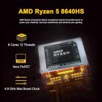 Dell Inspiron 14 7445 2-in-1 Laptop 14" WUXGA Comfortview Touchscreen AMD 6-core Ryzen 5 8640HS (>i7-1355U) 64GB RAM 2TB SSD Backlit for Creator Business Professional Work Win11