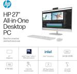 HP All in One Desktop Computer 27 Inch, Intel Ultra 7-155U(Up to 4.8 GHz), 27" FHD IPS Touchscreen, 64 GB DDR5, 4 TB SSD, Adjustable Angle, Wi-Fi 6, Ethernet, Windows 11 Pro, W/Accessories
