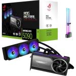 ASUS ROG Astral LC GeForce RTX 5090 OC 32GB GDDR7 Gaming Graphics Card, 360mm AIO Liquid Cooling, PCIe 5.0, 2X HDMI 2.1b, 3X DisplayPort 2.1b, Includes RGB GPU Holder