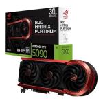 ASUS ROG Matrix Platinum GeForce RTX 5090 OC 30th-Anniversary Edition Gaming Graphics Card, 32GB GDDR7, PCIe 5.0, 512-bit, Liquid Metal Cooling, DisplayPort 2.1b, HDMI 2.1b, MTX5090P32G30TH