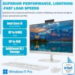 HP 24 23.8" FHD Touchscreen All-in-One Desktop PC, 13th Gen Intel Core i5-1334U• Intel UHD Graphics• 64GB RAM• 4TB PCIe SSD• HDMI• Anti-Glare• Wi-Fi 6, Business AIO, Windows 11 Pro, White