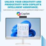 HP 24 23.8" FHD Touchscreen All-in-One Desktop PC, 13th Gen Intel Core i5-1334U• Intel UHD Graphics• 64GB RAM• 4TB PCIe SSD• HDMI• Anti-Glare• Wi-Fi 6, Business AIO, Windows 11 Pro, White