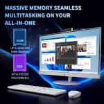 HP 27 Touch Screen All-in-One Desktop Computer PC, 64GB DDR5 RAM, 2TB SSD, Intel 12 Core Ultra 7 155U, FHD IPS Touchscreen, Wireless KB&Mouse, Win 11 Pro, 1080p Camera, Accessories