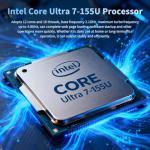 HP 27 Touch Screen All-in-One Desktop Computer PC, 64GB DDR5 RAM, 2TB SSD, Intel 12 Core Ultra 7 155U, FHD IPS Touchscreen, Wireless KB&Mouse, Win 11 Pro, 1080p Camera, Accessories