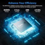 Dell Inspiron 14 2-in-1 FHD+ Touchscreen Laptop for 2025-2026 Student Business, Al Computer, AMD Ryzen 5, 64GB DDR5 RAM, 2.5TB Storage (2TB SSD +500GB Ext), FP, Backlit KB, Win 11 Pro, Lifetime Office