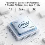 Dell 16 DC16250 Touchscreen Business Laptop, Intel Core 7-150U (10-Core, Up to 5.4GHz), 16 Inch FHD+ IPS, Windows 11 Pro, AI Copilot, Backlit Keyboard (32GB DDR5 RAM, 2TB)