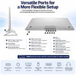 Dell 27 Inch All-in-One Desktop, Intel Core 7 150U, 32GB DDR5 RAM, 1TB SSD, FHD Touch Display, NVIDIA GeForce MX570A, Wi-Fi 6E, Bluetooth 5.3, Windows 11 Pro, for Home Office, Work and Everyday Use