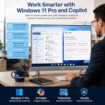 Dell 27 Inch All-in-One Desktop, Intel Core 7 150U, 32GB DDR5 RAM, 1TB SSD, FHD Touch Display, NVIDIA GeForce MX570A, Wi-Fi 6E, Bluetooth 5.3, Windows 11 Pro, for Home Office, Work and Everyday Use