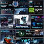 Thunderobot Zero 18 Pro 5090 Gaming Laptop, 18" QHD+ 240Hz 2.5K Hummingbird Display, Core Ultra 9 275HX, GeForce RTX 5090, 64GB DDR5, 4TB SSD, Per-Key RGB, FHD IR Camera, Wi-Fi 6E, Win 11 Home